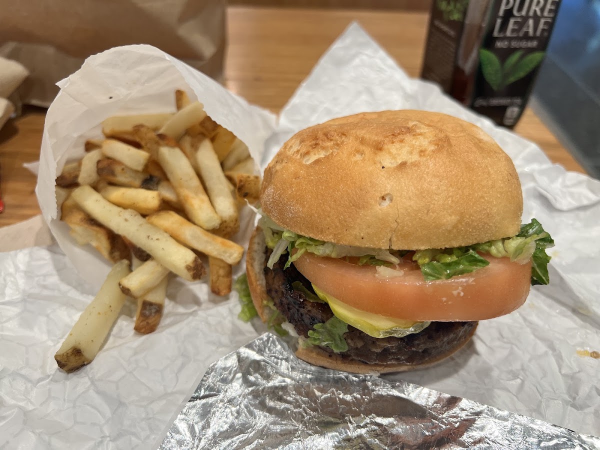 Beyond burger with gluten free bun