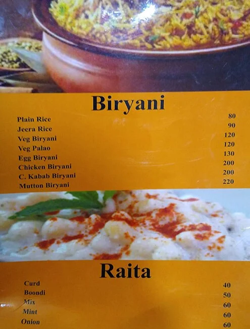 Dilli 14 menu 