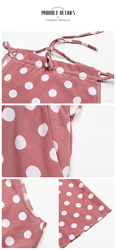 Title 3, Womens Loose Wide-leg Fashion Polka-dot Jumpsu...