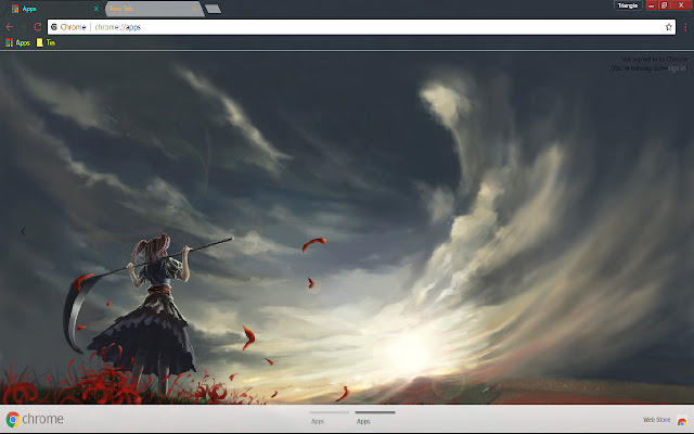 Touhou anime 1366*768 chrome extension