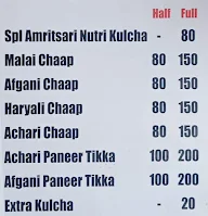 Punajbi Zayka menu 1