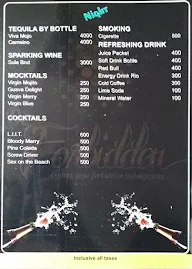 De Forbidden Lounge menu 1