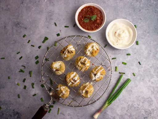 Veg Afghani Peri Peri Cheese Dry Momos