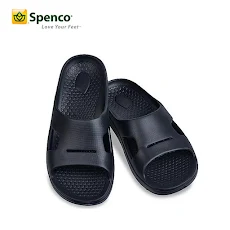 Dép sức khỏe nam Spenco Fusion Slides Black (US 8)