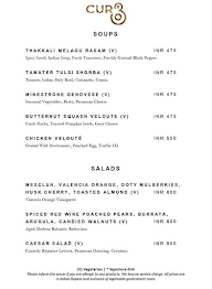 Aurum Brew Works menu 1