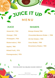 Juice It Up menu 1