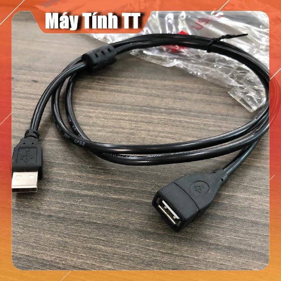 Dây Cáp Nối Dài Usb 1.5M Đen Dùng Để Nối Dài Usb 1 Đầu Đực 1 Đầu Cái Loại Xịn - Máy Tính Tt