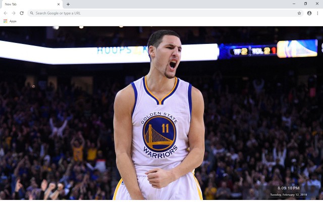 Klay Thompson NBA New Tab