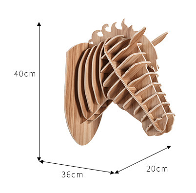 3D Horse Head Wall Mount
