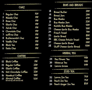 Rising Bharat Cafe menu 