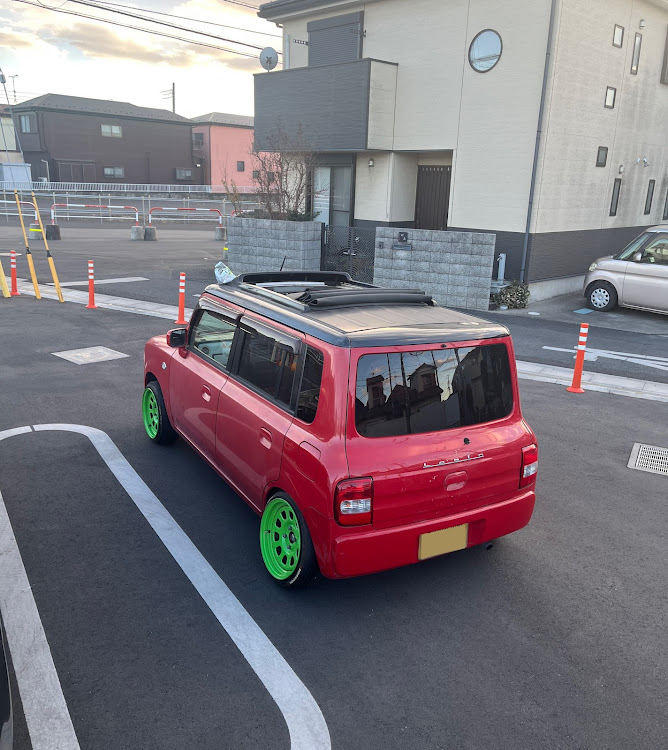 アルトラパンの車高調売ってください・キャンパストップ・ホイール交換に関するカスタム事例の投稿画像1枚目