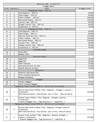 Namma Cafe menu 1