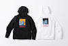 supreme x the north face statue of liberty hooded sweatshirt