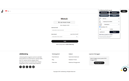 JoinBareng Quick Launch