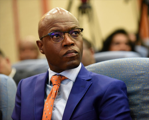 Matshela Koko, Chief Executive Officer of Eskom at the media briefing at the company office in Johannesburg. Picture: Freddy Mavunda. © Financial Mail