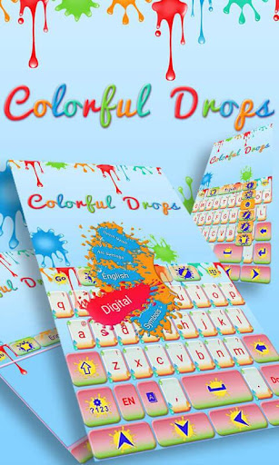 Colorful Drops Keyboard Theme