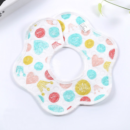 Title 3, Baby Petal Waterproof Bib Saliva Towel Soft Cot...