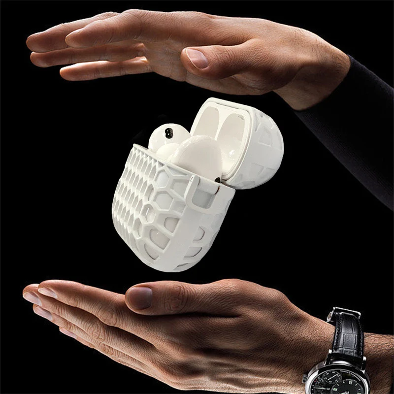 Étui de protection creux métallique Bluetooth sans fil, protège et améliore l'audio. Conception robuste, facile à utiliser et à transporter.