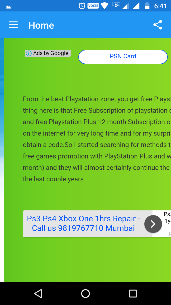 Free Psn Code Trial Screen 2