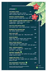 V Lounge & Deck menu 8