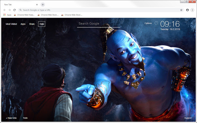 Aladdin HD Backgrounds Aladdin Custom New Tab