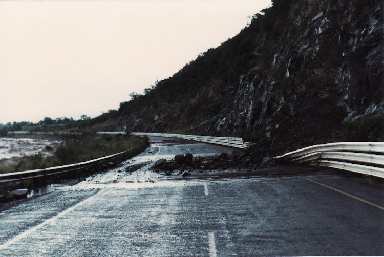 Road damage. Picture: PETER HUGHES