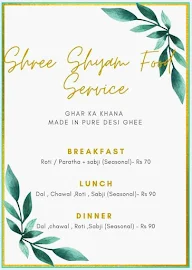 Shree Shyam Food Service menu 1