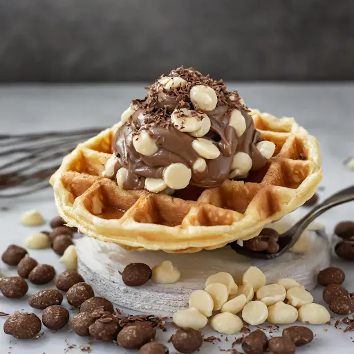 Vanilla Hazelnut Chocolate Chip Waffle