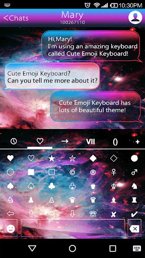Color Galaxy Emoji Keyboard