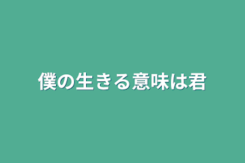 僕の生きる意味は君