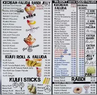 Jay Faluda Ice Cream menu 1