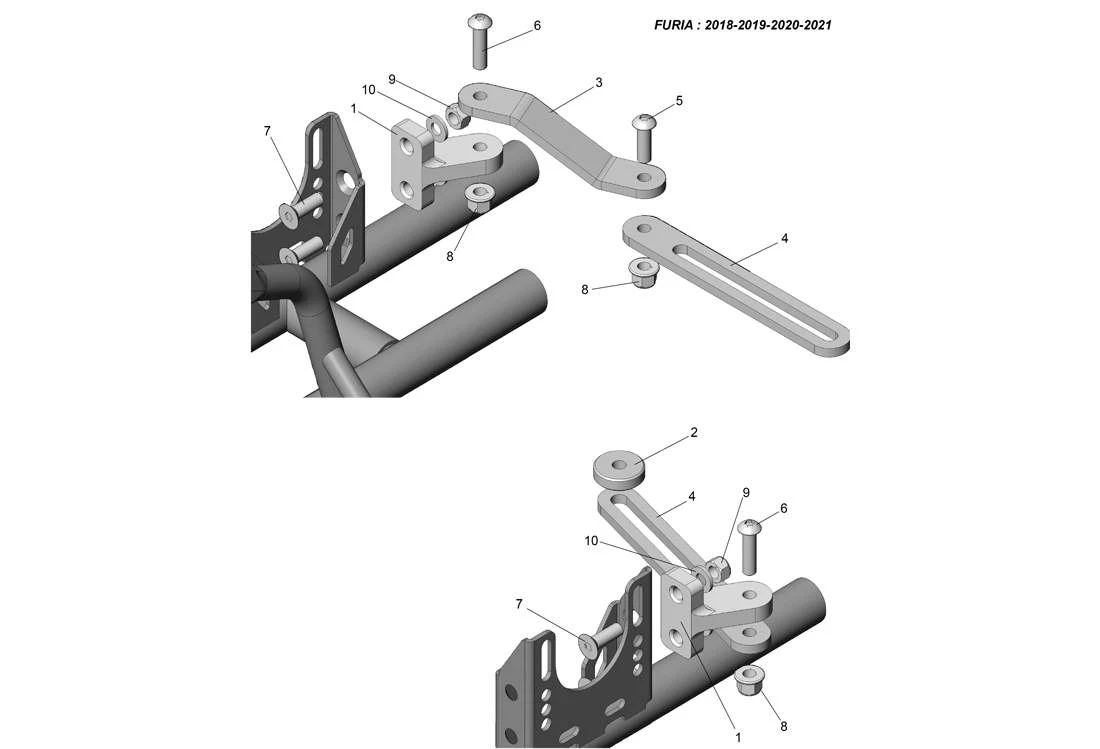 EXHAUST SUPPORT-ROTAX FURIA 2018 -2021