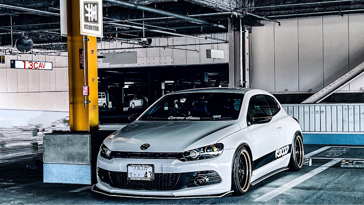 シロッコのシロッコ・DIY・駐車場映えしない駐車場・夕立に関するカスタム事例の投稿画像1枚目