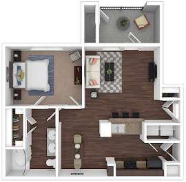 1 Bed 1 Bath