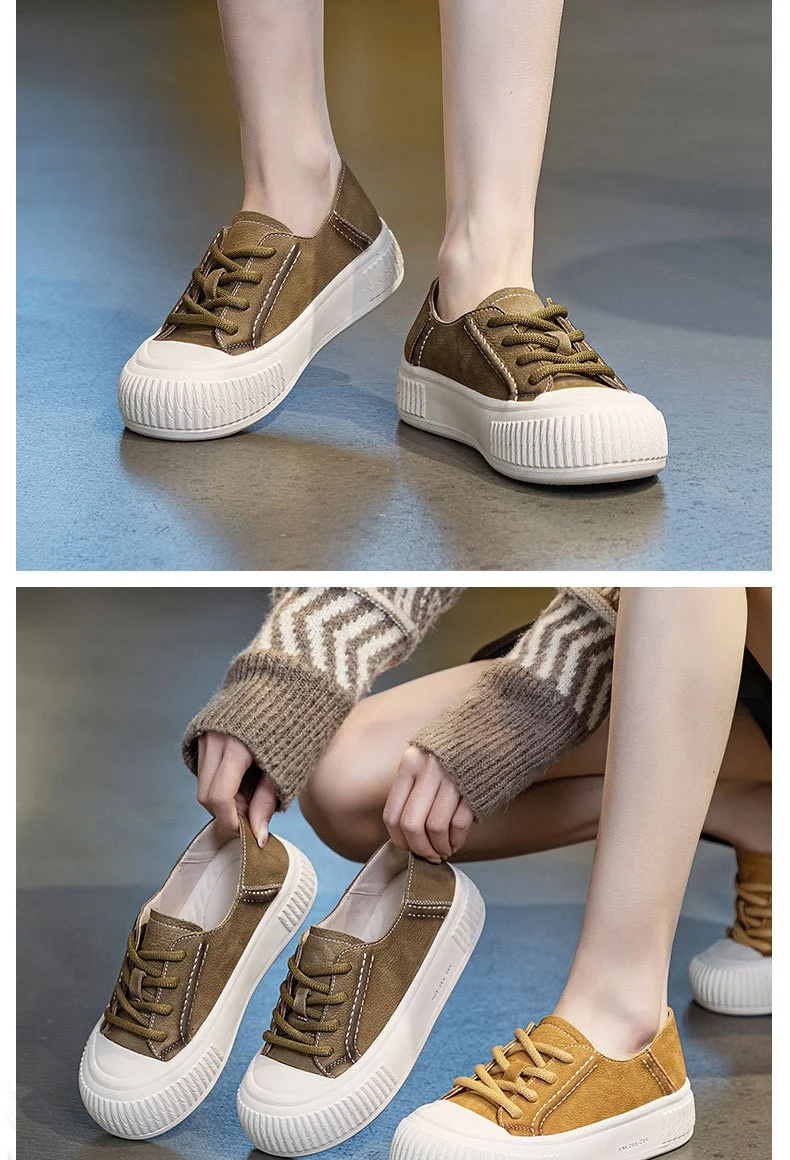 Title 10, Chaussures décontractées femme plates à lacets,...