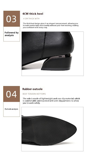 Title 11, Womens large size short boots with thick heel,...