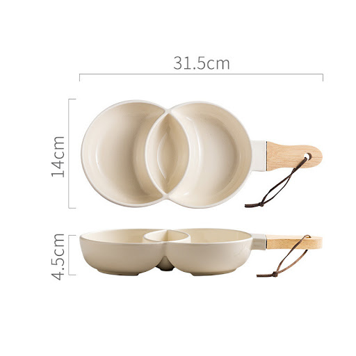 Title 5, Nordic creatief keramisch roosterbord voor snac...