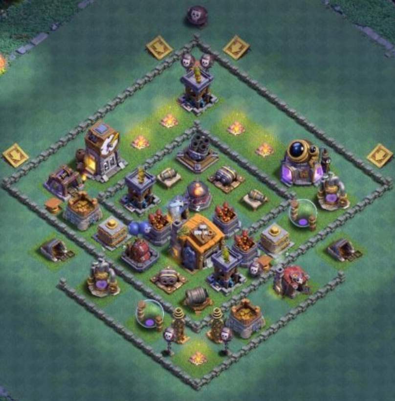 Base Aula Tukang Level 7 COC Terbaik