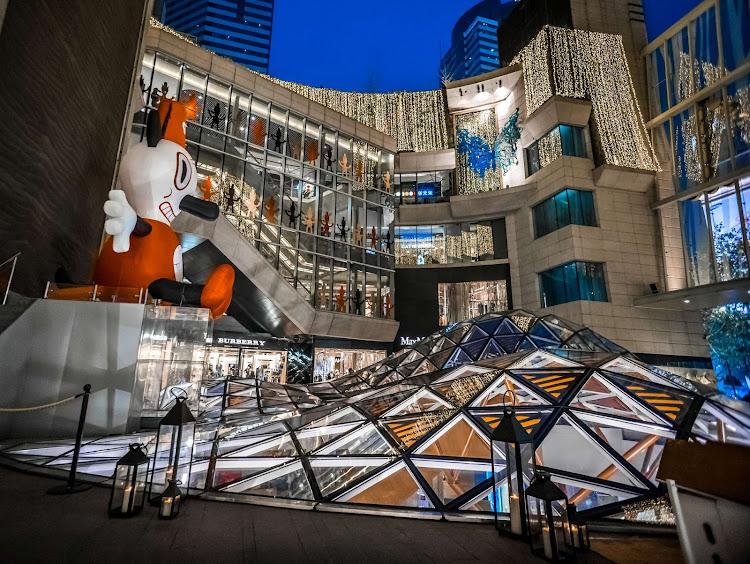 A shopping center in Shanghai. 