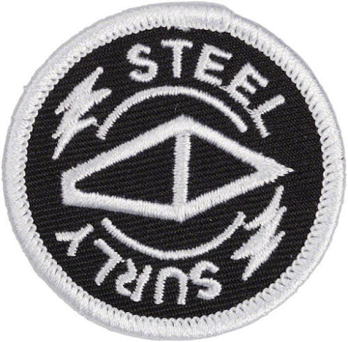 Surly Steel Patch: Black/White, 1.9"