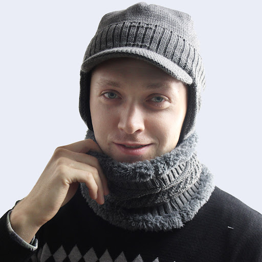 Title 6, Mens Velvet Hat With Eaves, Autumn Winter Pull...