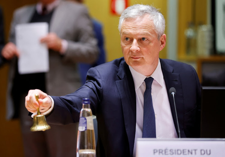 French finance minister Bruno Le Maire attends a European Union economic and finance ministers meeting in Brussels, Belgium, on March 15 2022. Picture: REUTERS/JOHANNA GERON