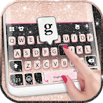 Cover Image of Télécharger Black Pink Glitter Keyboard Theme 1.0 APK