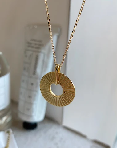 925 Sterling Silver Geometric Round - 2