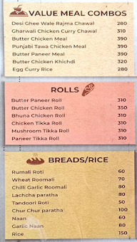 Goila Butter Chicken menu 2