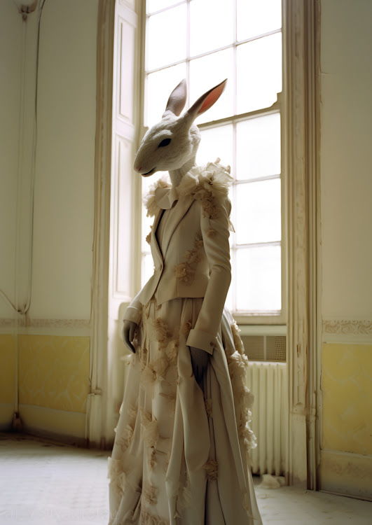 Rabbit in Room by Stefania Bonatelli.