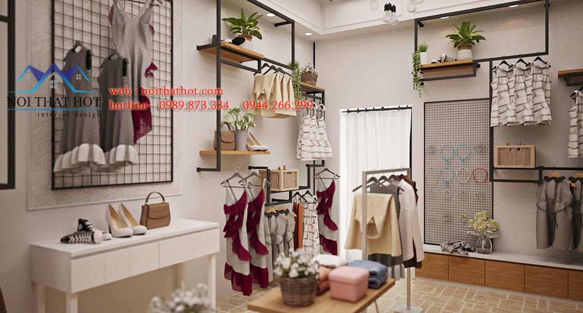 thiết kế shop thời trang sáng tạo