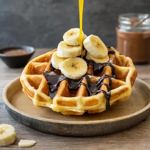 Chocolate Banana Waffle