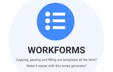 Notes/Form Generator | Workforms small promo image