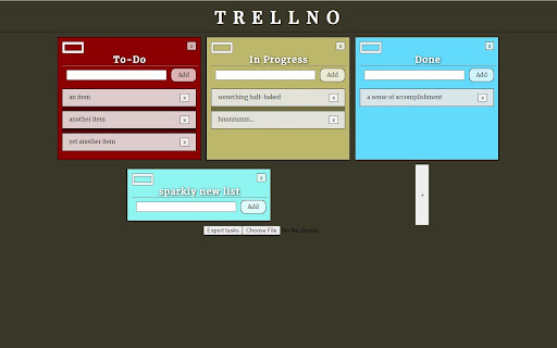 TrellNo - your New Tab as a To-Do list